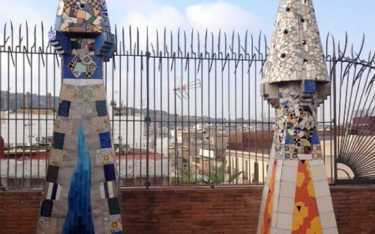 <p>Restored Palau Güell Fireplace</p>